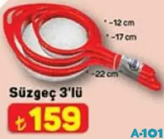 SÜZGEÇ 3'LÜ SÜZGEÇ 3'LÜ